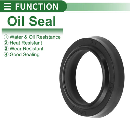 Oil Seal 5 Pcs Rotary Shaft Seal NBR Rubber 20x28x4.5mm Black for Car