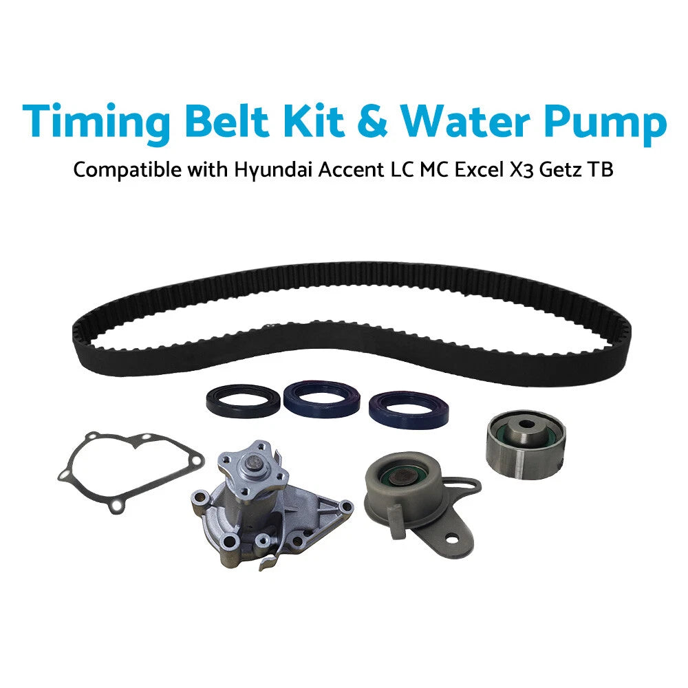 Timing Belt Kit & Water Pump for Hyundai Accent LC MC Excel X3 Getz (2000-2010)