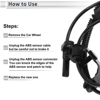 ABS Wheel Speed Sensor for Chevrolet Colorado Front Left/Right (2009-2012)