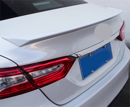 Pearl White Rear C Style Spoiler Wing for Toyota Camry Sedan (2018-2024)