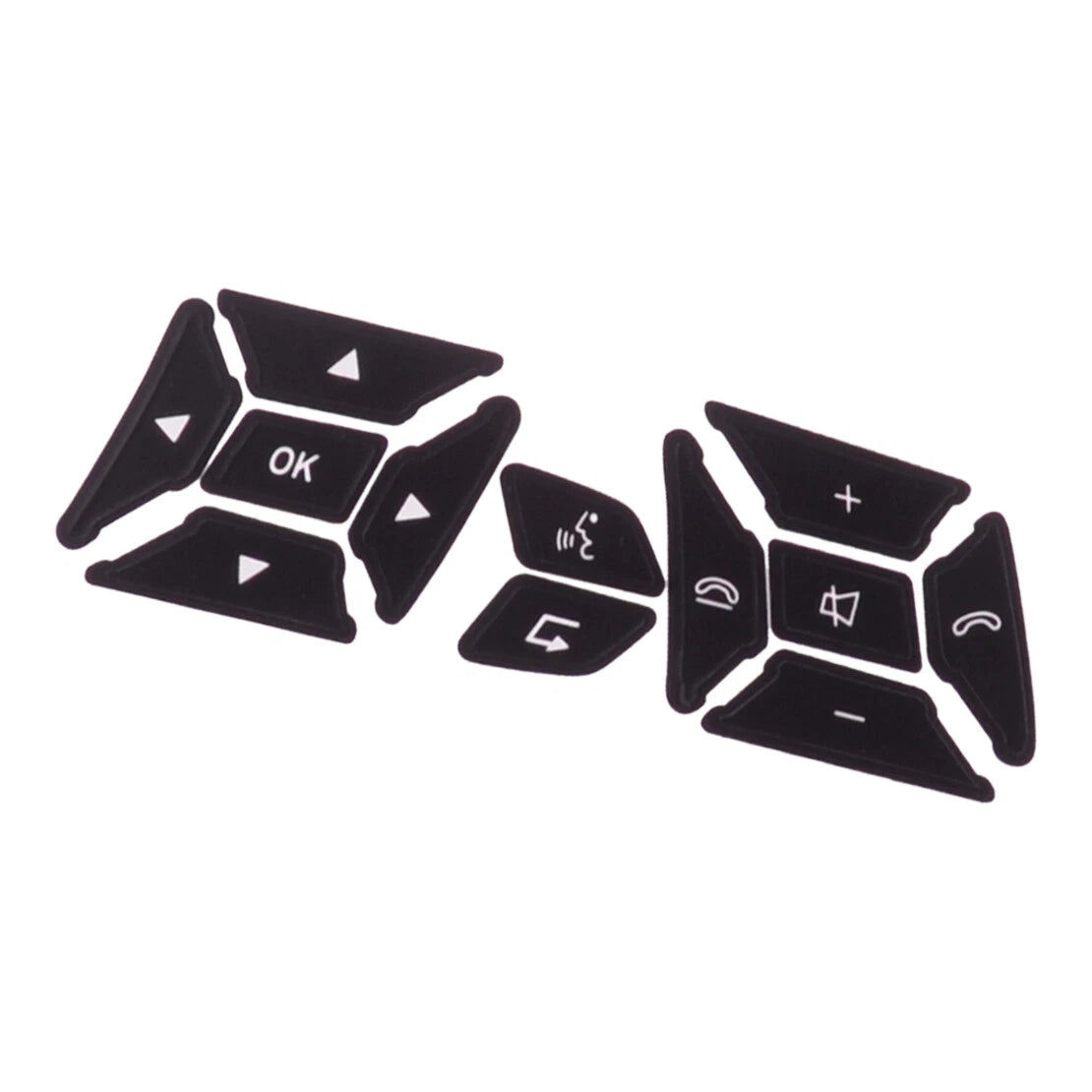 Steering Wheel Button Decal Stickers for Mercedes Benz (2007-2014)