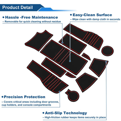 1 PVC Non-Slip Mats for Peugeot 2008 (2020)