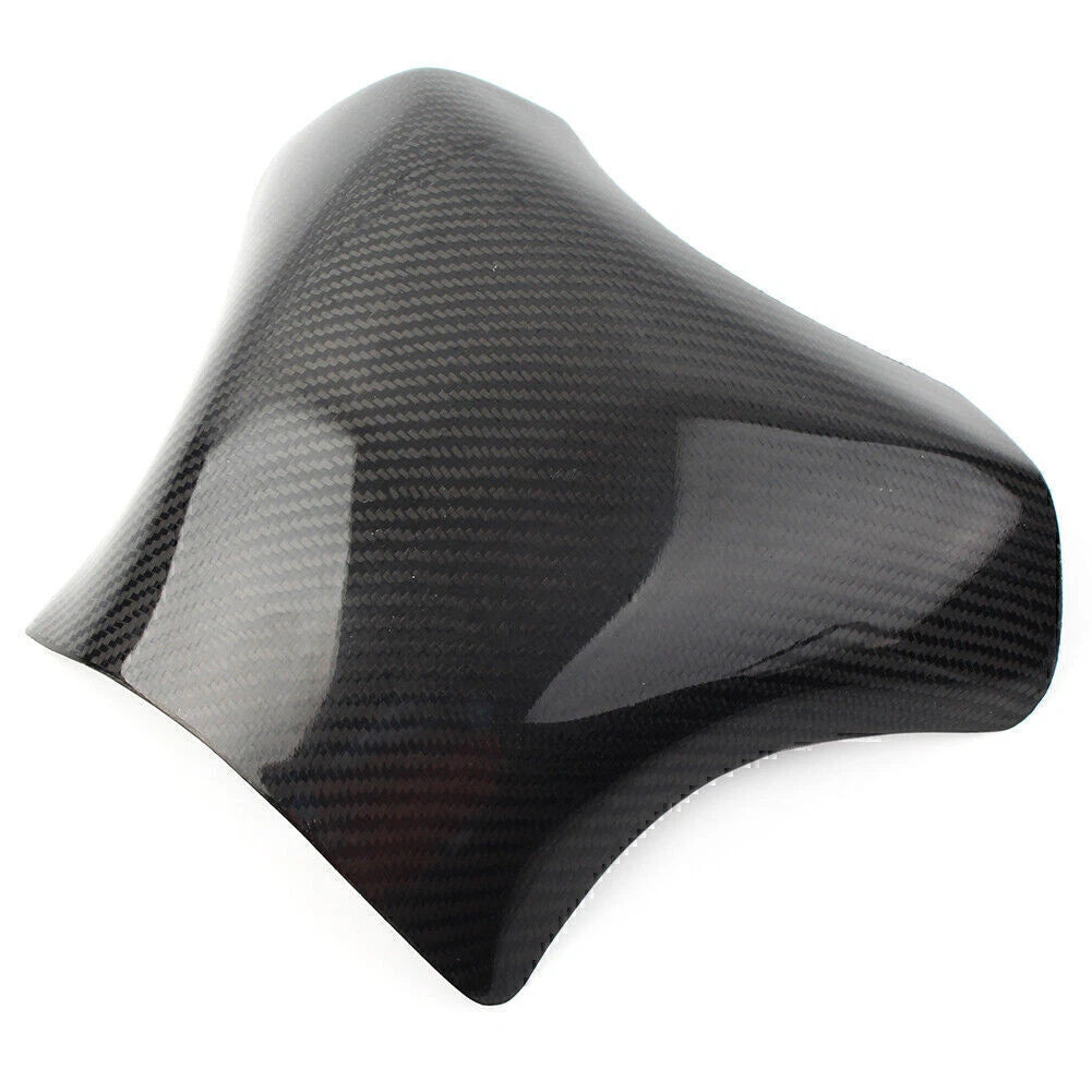 Black Carbon Fiber Gas Tank Cover Pad Protector for Kawasaki ZX6R (2005-2006)
