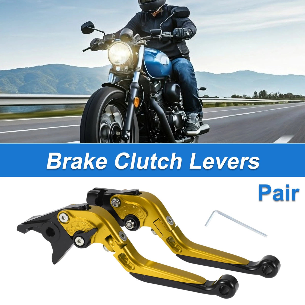 Adjustable Short Long Brake Clutch Lever for Yamaha YZF R1 (2009–2023)