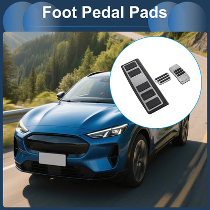 3 x Automatic Foot Accelerator Pedal Covers for Ford Mustang MACH-E (2021-2023)