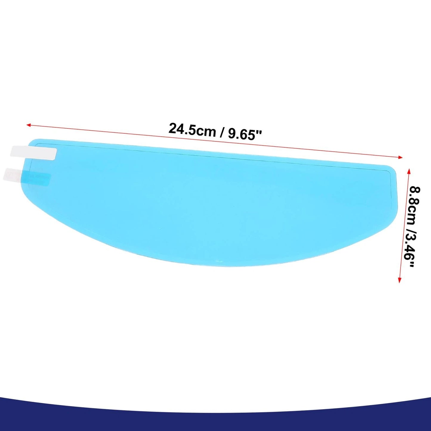 Anti Rain Film 9.65x3.46 Shield Lens Sticker for Motorcycle Helmet