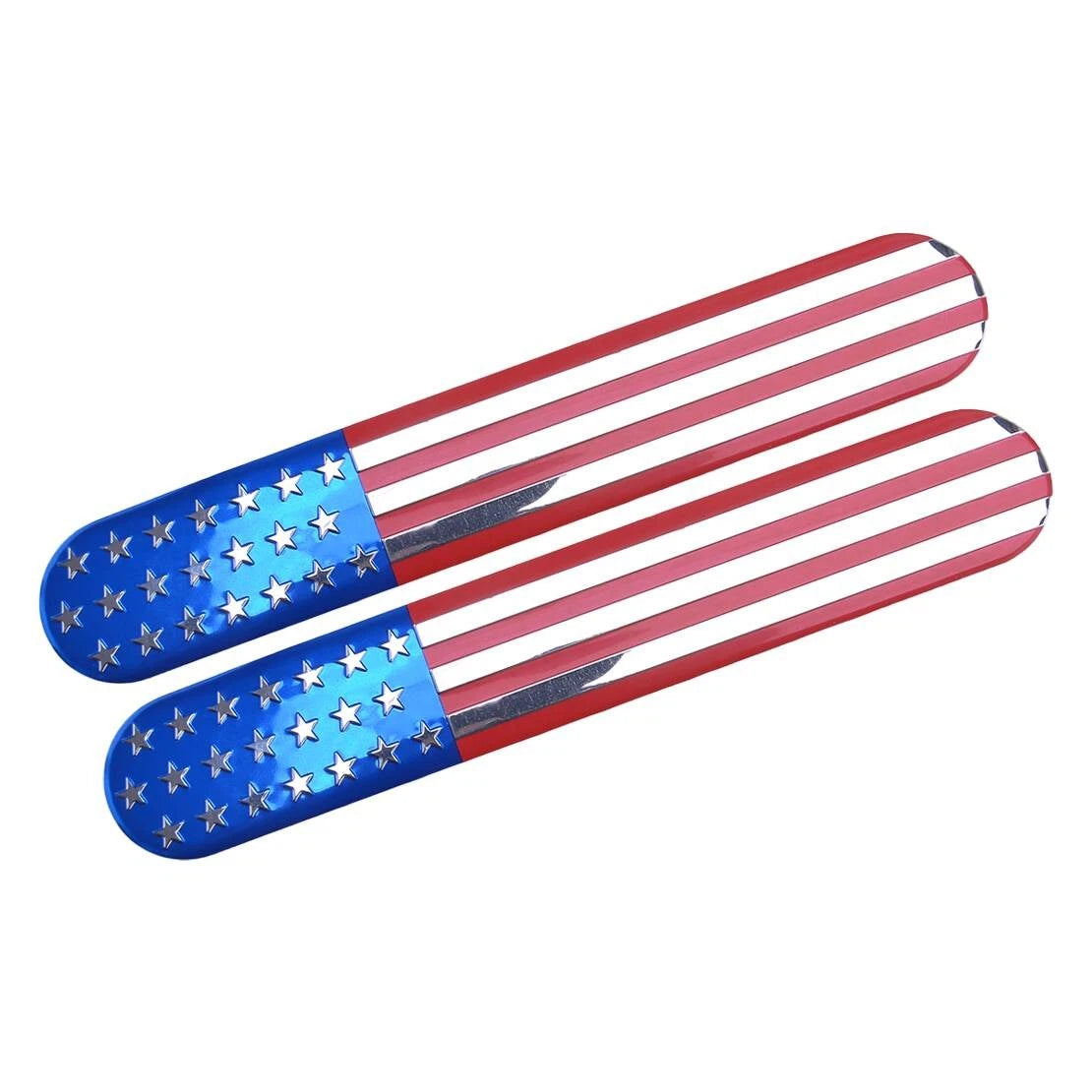 3D USA Flag Emblem Metal Stickers for Side Fender Badge