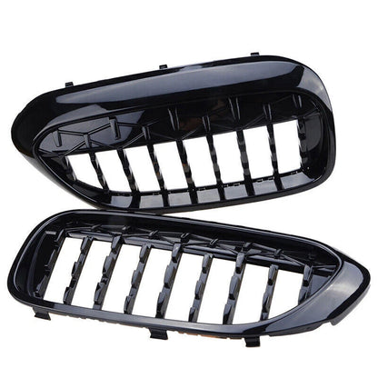 Gloss Black Diamond Front Kidney Grille for BMW G30 G38 520i 530i 540i (2017-2020)