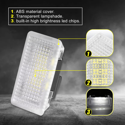 4 x Interior LED Footwell Lights for Tesla Model 3/Y/S/X (2017-2023)