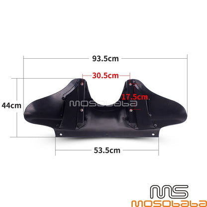 Batwing Headlight Fairing Black for Harley Road King, Fatboy, Softail (94-UP)