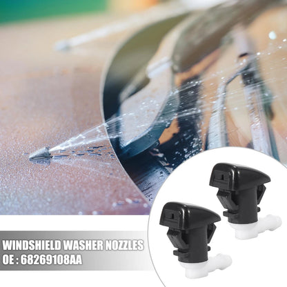 4 x Car Front Windshield Washer Nozzle Sprayer Single Hole for Dodge