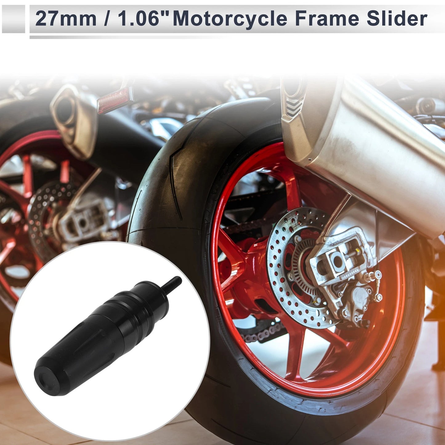 Bolt Nut 16mm 1 Set Black for Motorcycle