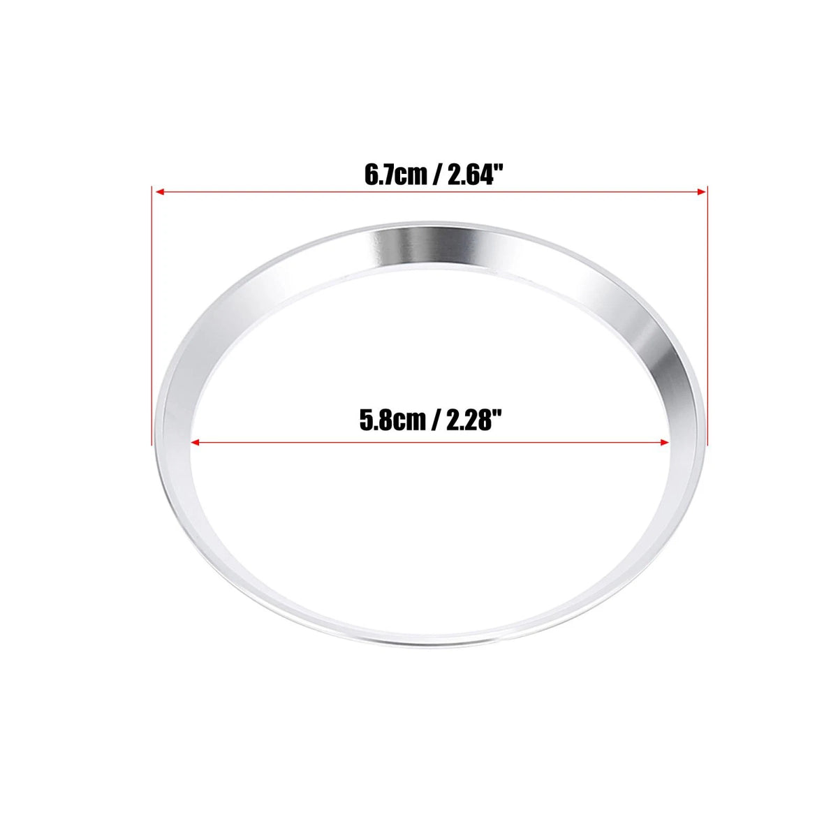 Silver Tone Steering Wheel Ring Cover Trim for Mercedes Benz C Class (2015-2023)