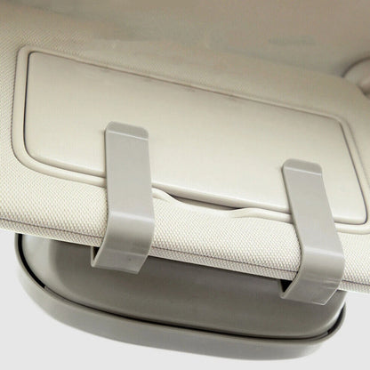 Gray Car Sun Visor Sunglasses Storage Case for Auto (Fits Most Models)
