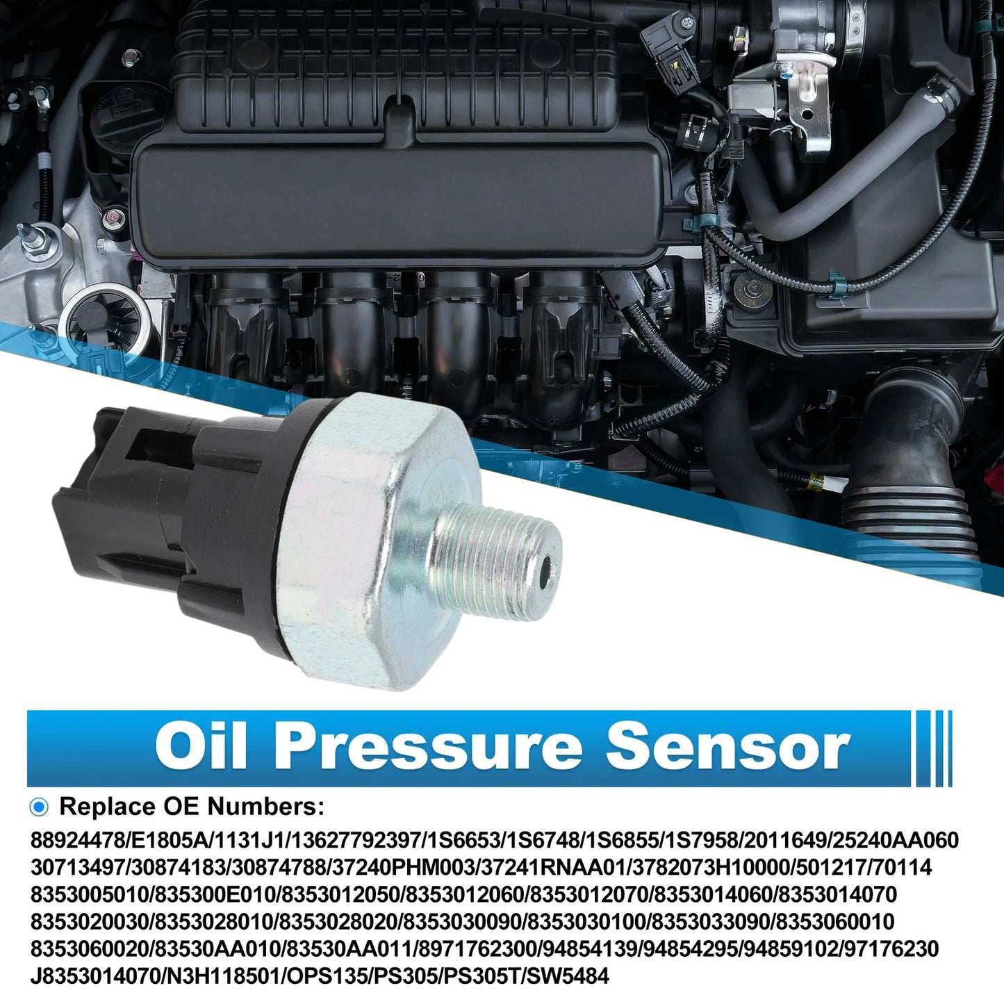 Oil Pressure Sensor for Toyota RAV4, Sequoia, Sienna, 4Runner, Corolla (2001-2023)