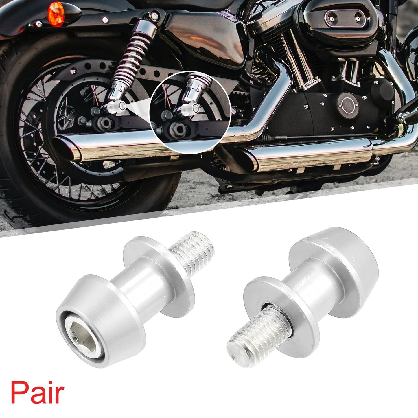 Pair M10x1.5 Swing Arm Spools Sliders for Kawasaki