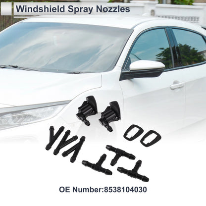 Washer Nozzle w/ 3 Pcs Y Hose Connector for Toyota