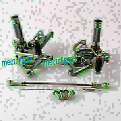 Grey Rearset Foot Pegs for Honda CBR 250R (2010-2014)
