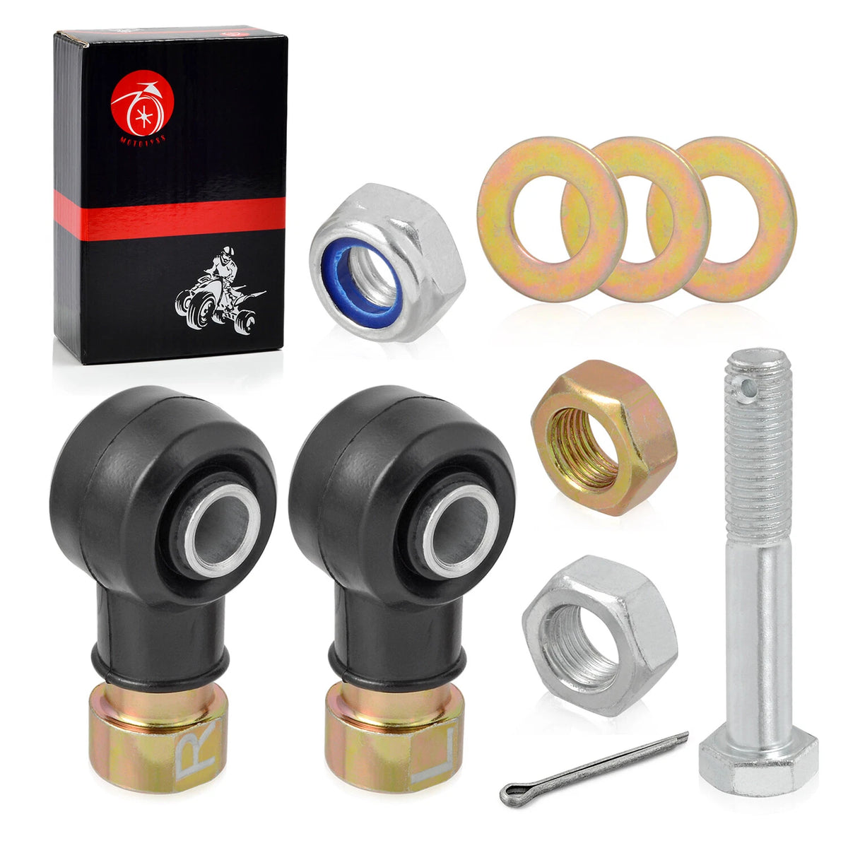 2x Left & Right Tie Rod End Kit for Polaris RZR 570/800/900 S XP (2010–2014)