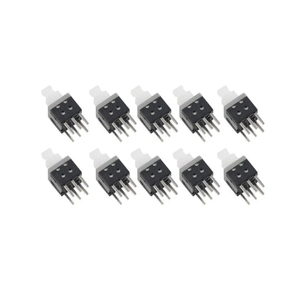 10 x 5.8x5.8x10mm Tactile Self Lock 6 Pin Push Button Switch for Various Models