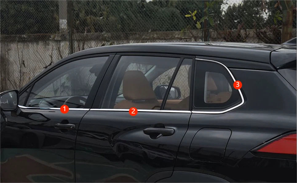 Window Molding Cover Trim for 2020-2023 Toyota Corolla Cross Steel