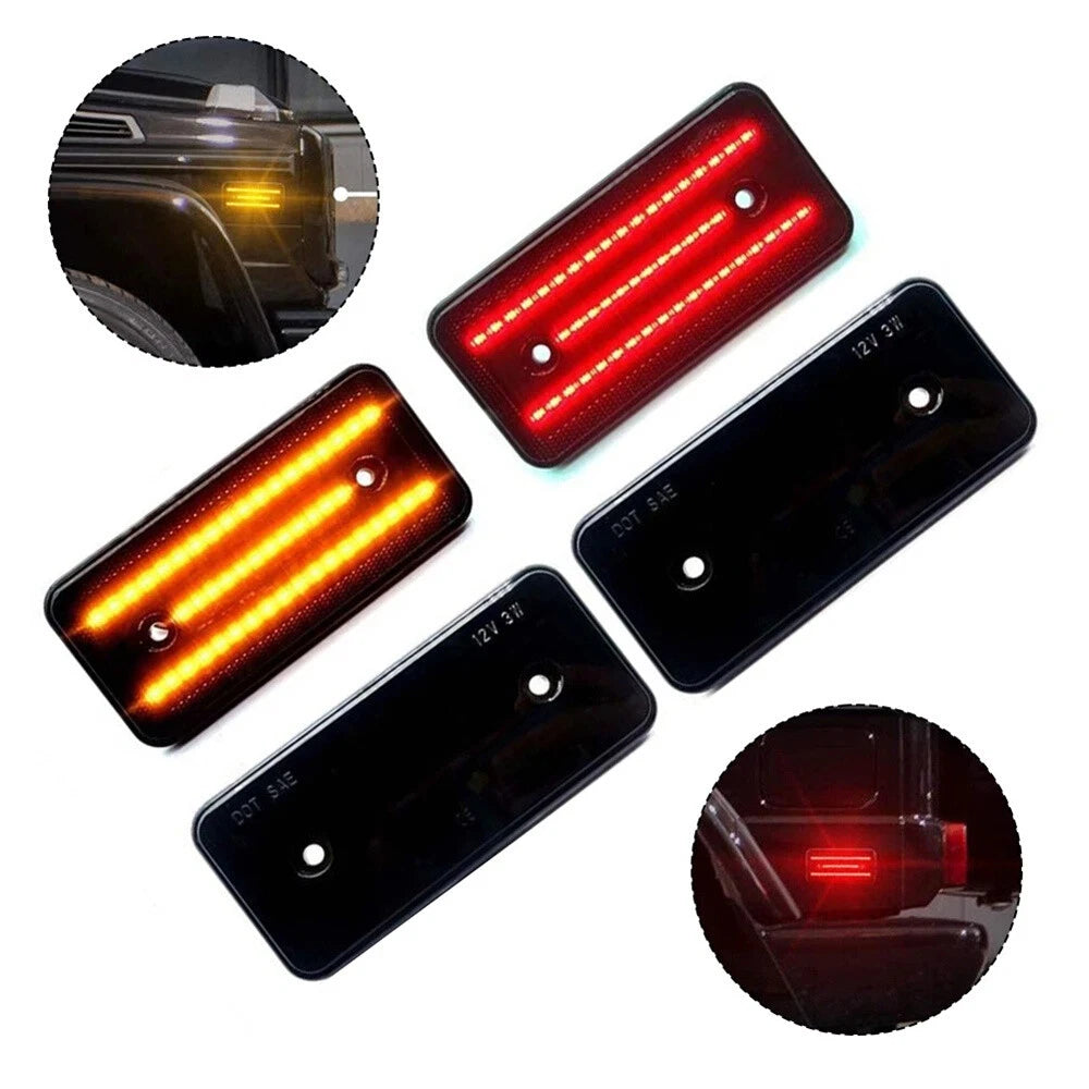 4 x LED Side Marker Lights for Mercedes-Benz G-Class W463 G500 G550 (2002-14)