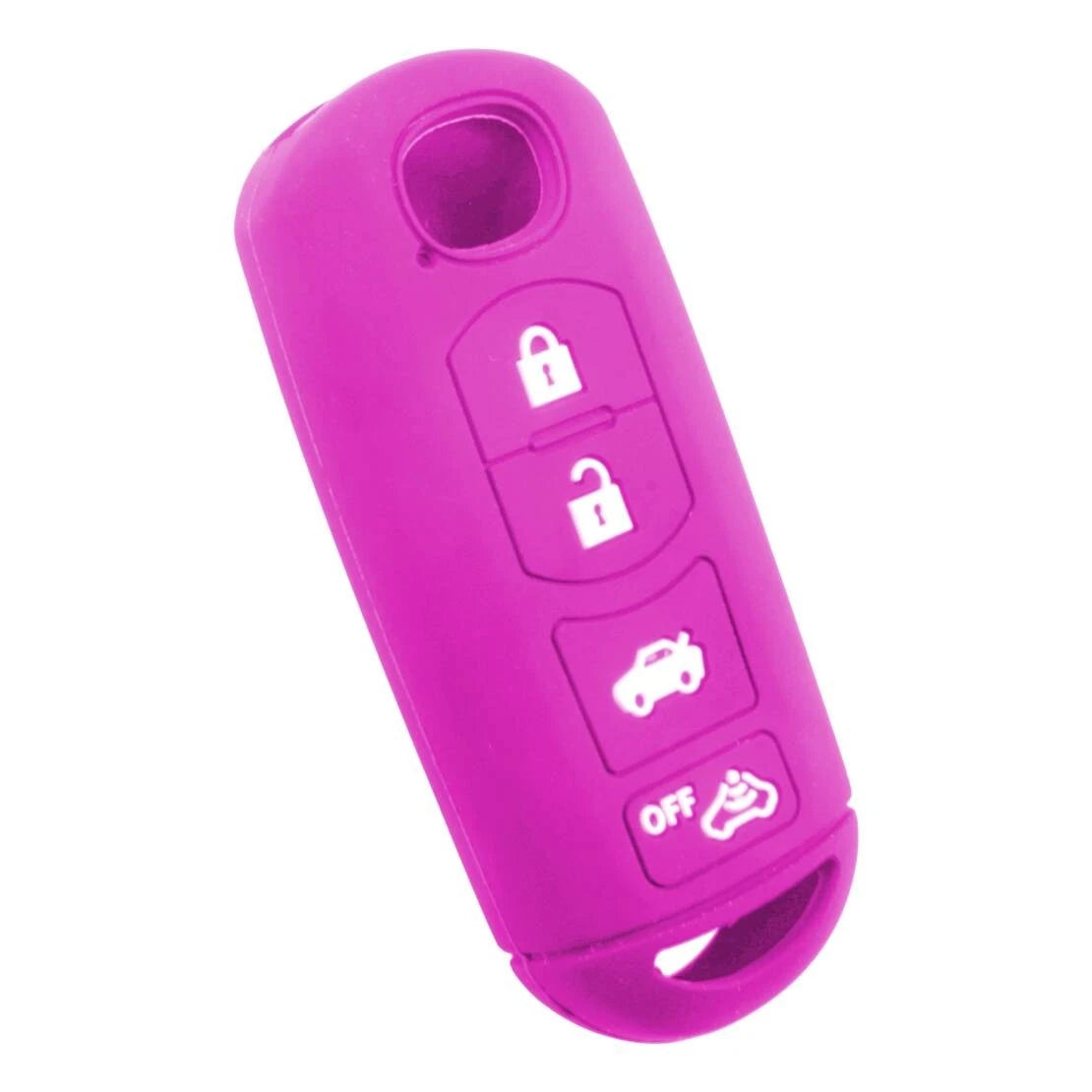 Purple Silicone Remote Control Key Cover for Mazda 3, 5, 6, CX-5, CX-7, CX-9