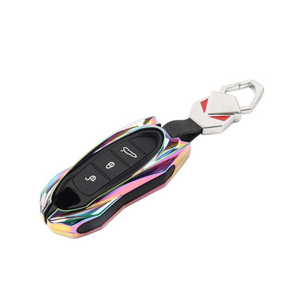 Remote Key Fob Case Shell Cover for Porsche 718 911 Macan Cayenne Cayman Boxster