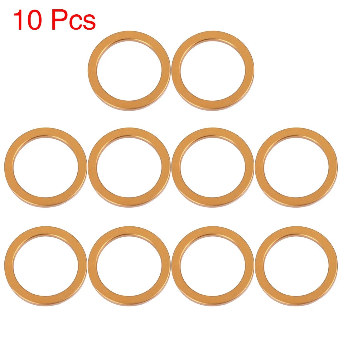 10pcs / 30mm ID / Exhaust Muffler Pipe Gasket Copper Tone for Honda CG125