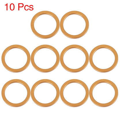 10pcs / 30mm ID / Exhaust Muffler Pipe Gasket Copper Tone for Honda CG125