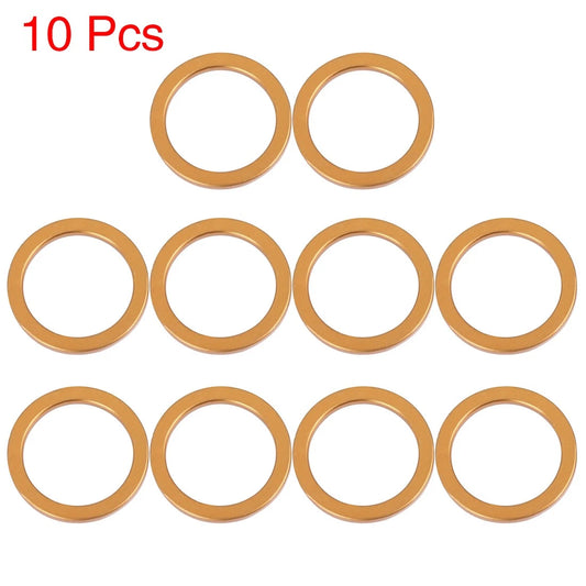 10pcs / 30mm ID / Exhaust Muffler Pipe Gasket Copper Tone for Honda CG125