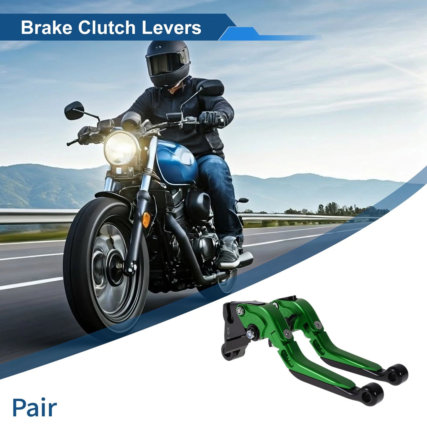 Short Long / Brake Clutch Lever / for Kawasaki ZZR600 (2005–2009)