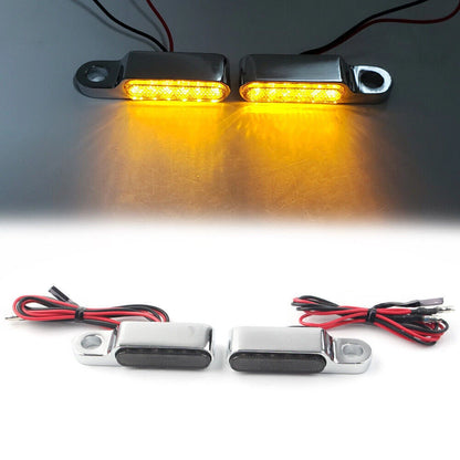 LED Turn Signal Light for Universal Motorcycle Chrome (No Year Specified)