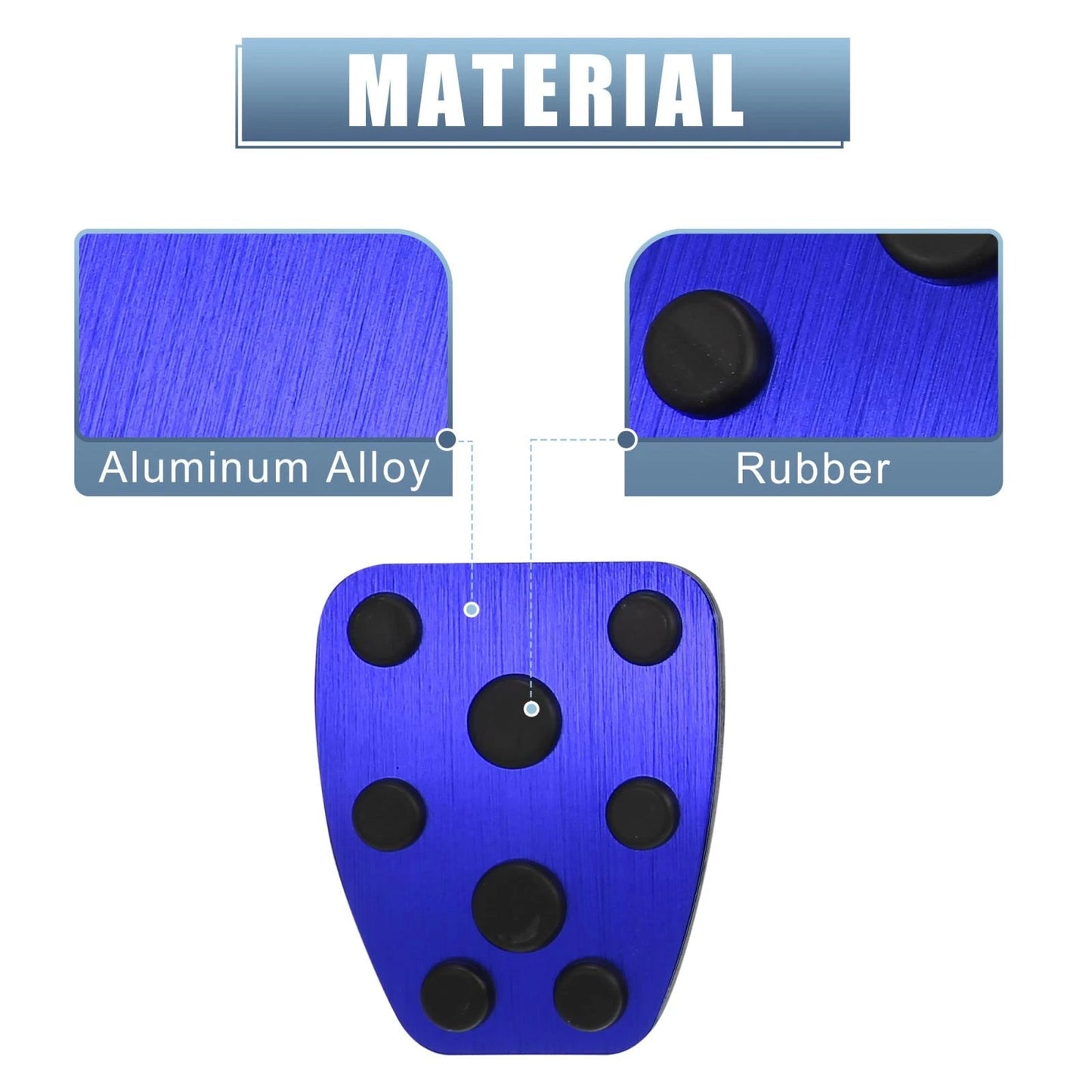 Gas Brake Clutch Pedal Pad Covers for Subaru Impreza Forester