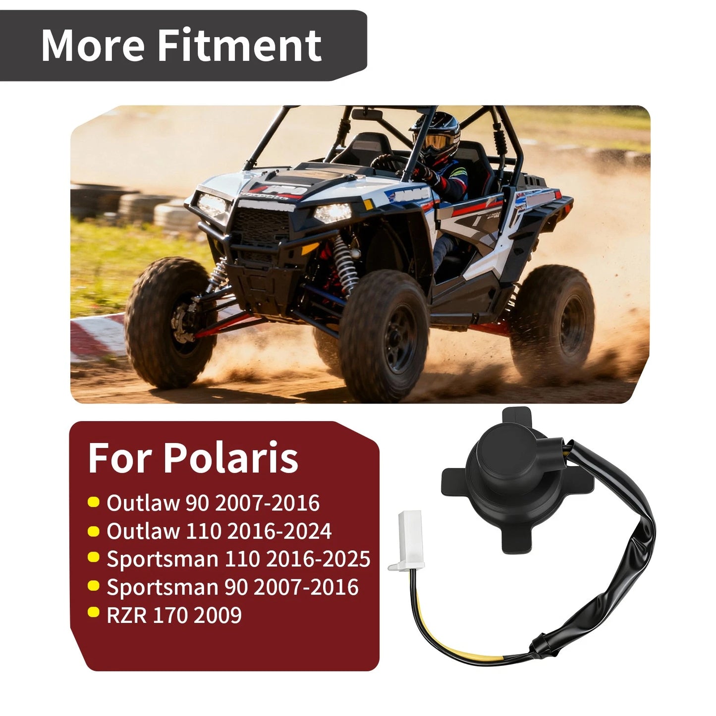 Headlight Socket for Polaris Outlaw 90/110, RZR 170, Sportsman 90/110 ATV