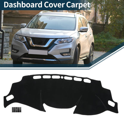 Dashboard Cover Mat for Nissan X-Trail T32 (2013-2024) - Black 1 Set