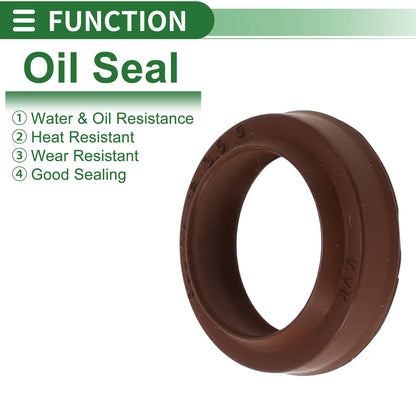 Oil Seal 5 Pcs Seal Ring Shaft Seal FKM Rubber 12x16x3.5mm for Make Model