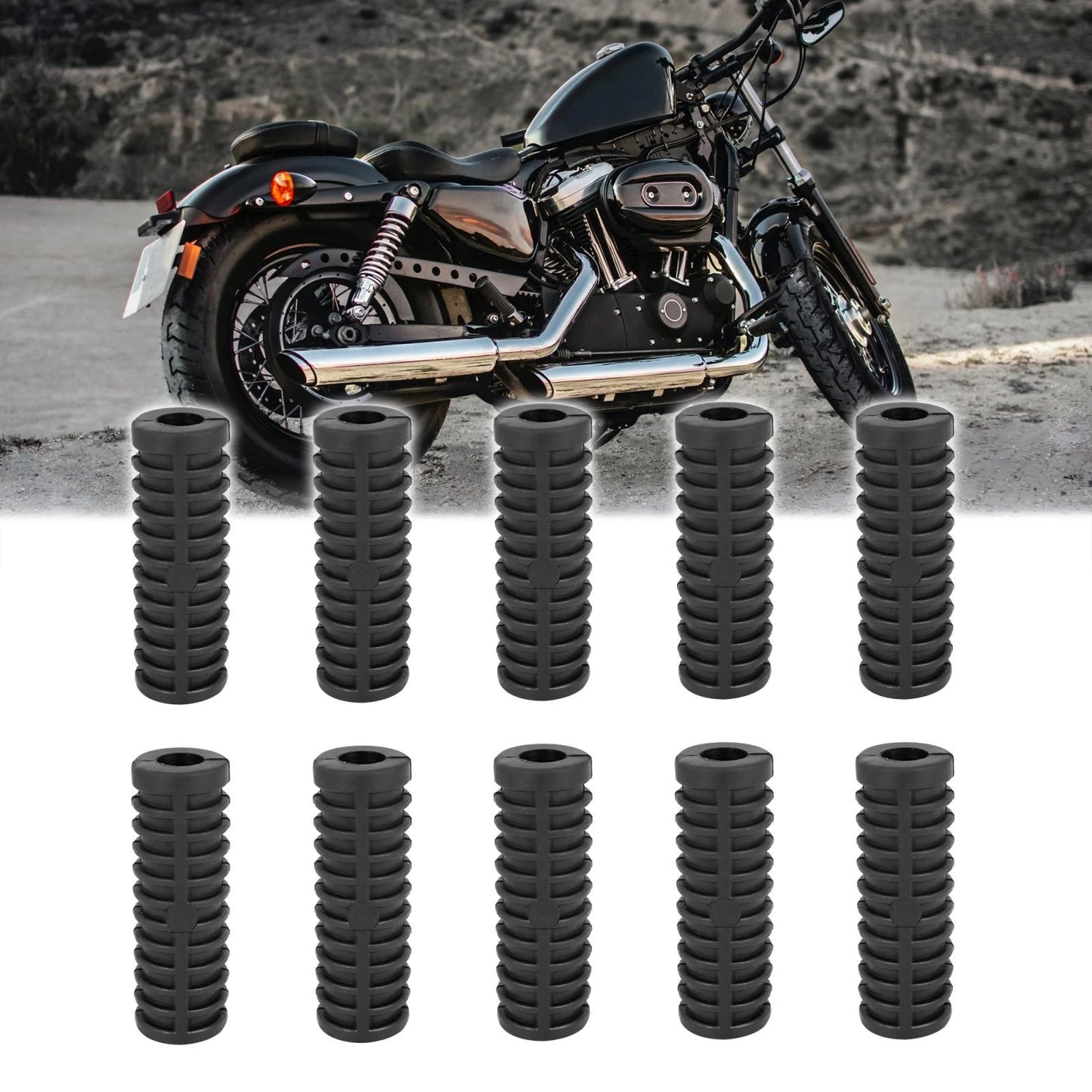 10pcs / 12mm Dia Gear Shifter Kick Start Lever Rubber for Motorcycle