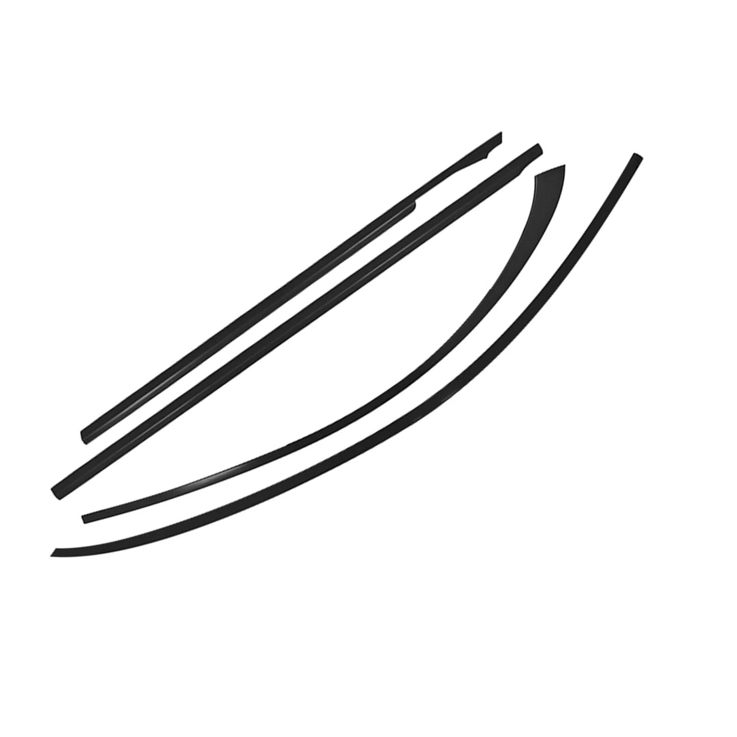 Gloss Black Window Strip Trim for Mercedes Benz S-Class W222 (2013-2022)