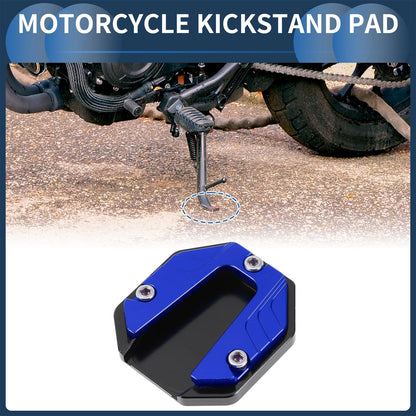 Kickstand Pad 1 Aluminum Alloy Blue for Motorcycle