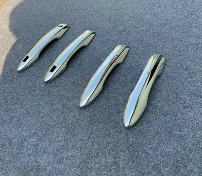 Chrome Door Handle Cover Trim for Toyota Harrier Venza 2 x ABS Decor (2020-2024)