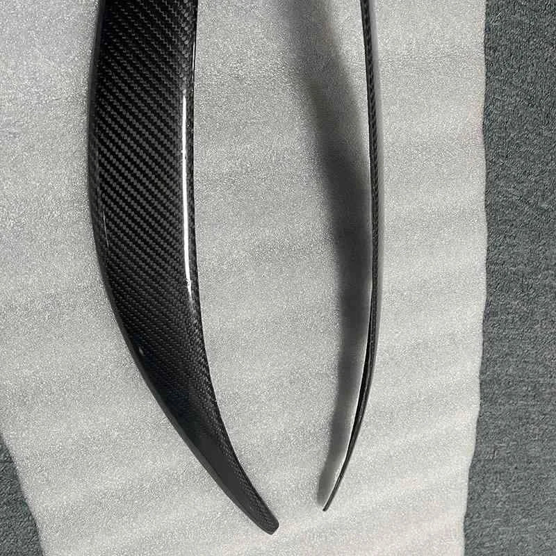 Carbon Fiber Headlight Eyelid Eyebrow Cover Trim for Toyota Alphard 2006-2008