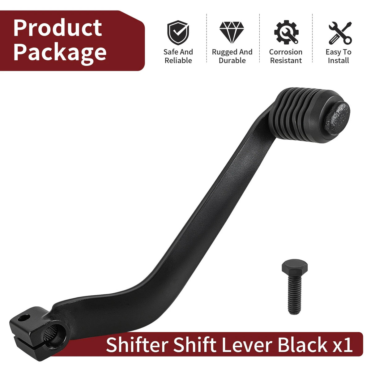 Shifter Shift Lever Pedal Black for Honda Fourtrax TRX300 (1988–2000)