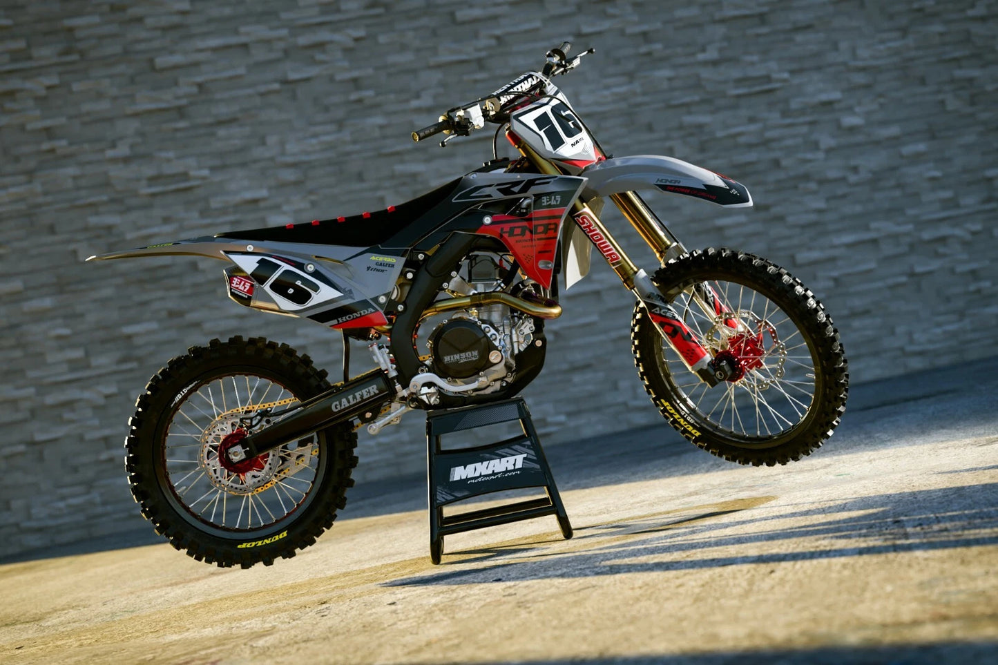 Full Custom Graphic Kit STING Style Decals for Honda CRF 450 (2005-2007)