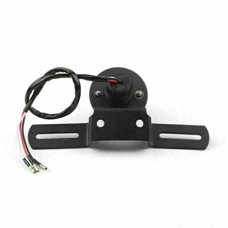 Flame Tail Light with Bracket for ATV Cafe Racer Bobber Chrome