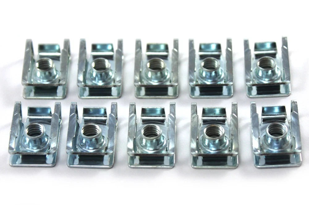 Panel Clips Aguja Nueces m6 6mm Paquete 10 for Moto Carrocería