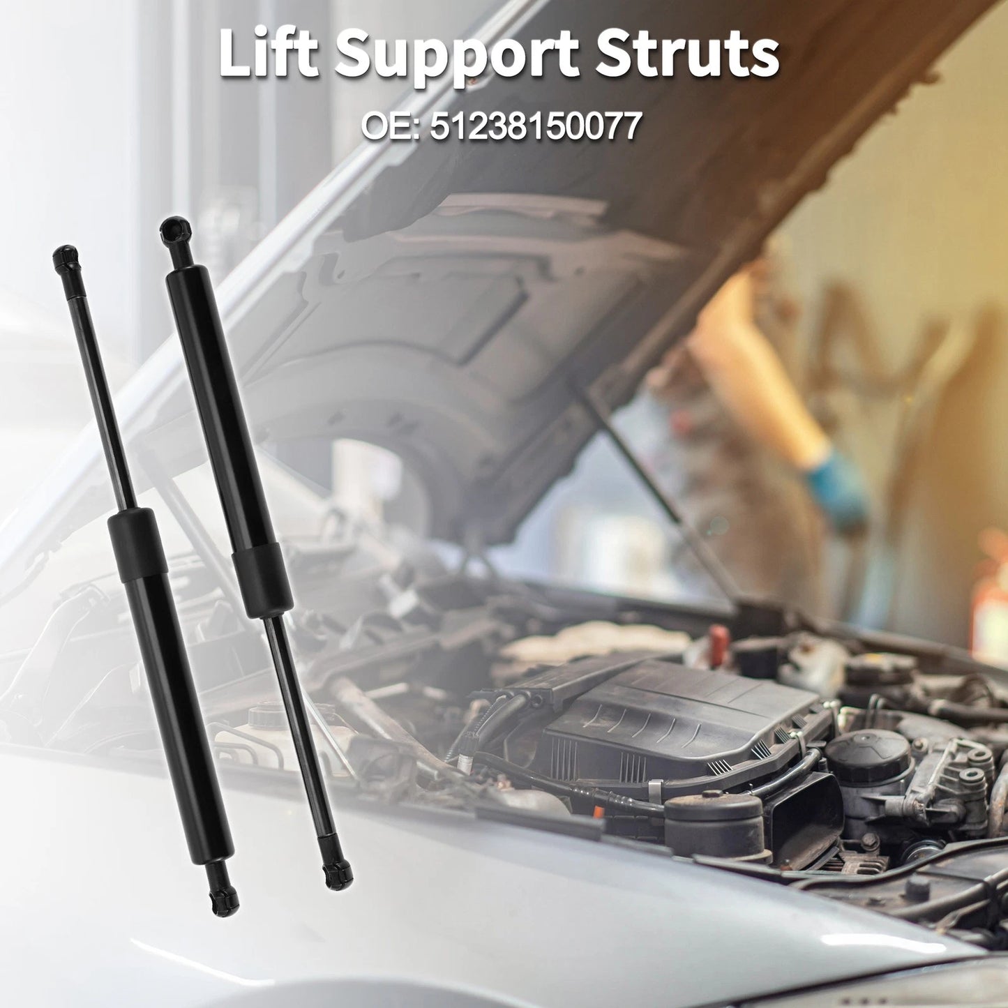 Hood Lift Supports Struts for BMW E38 740i 740iL 750iL (1995-2001)