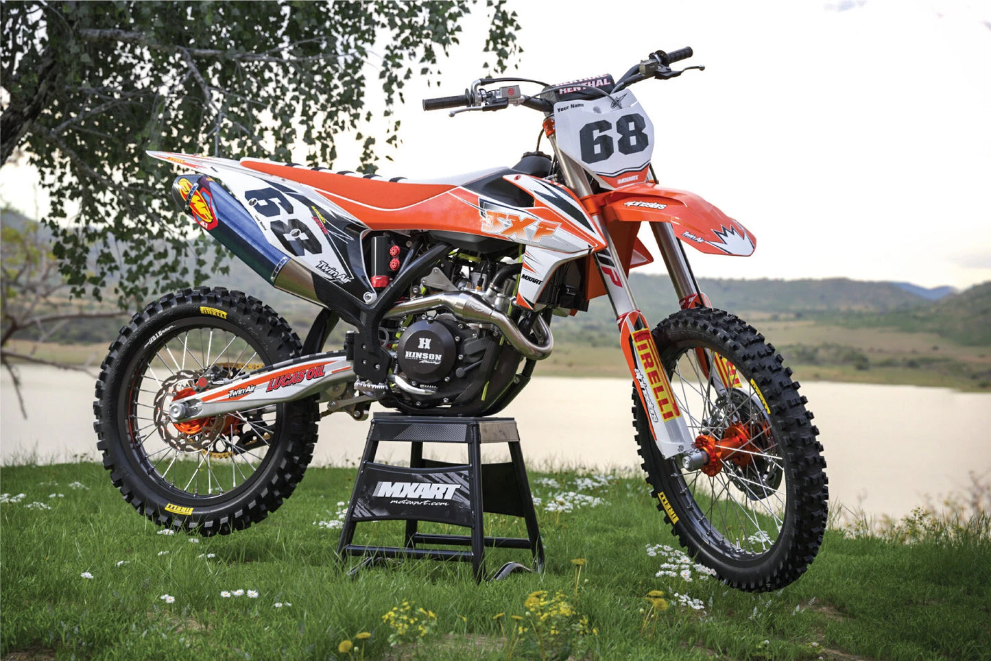 SHOCKWAVE Decal Stickers for KTM SXF 450 (2007-2010)