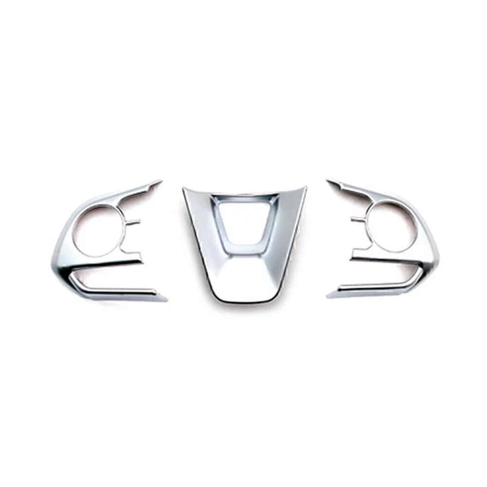 3 x Steering Wheel Frame Cover Trim for Toyota Corolla (2019-2022) Matte Silver