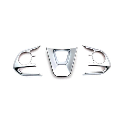 3 x Steering Wheel Frame Cover Trim for Toyota Corolla (2019-2022) Matte Silver